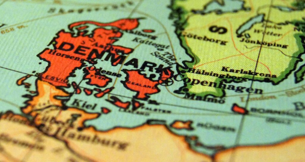 Map of Denmark